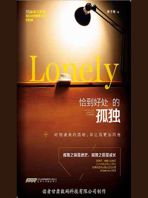 Title details for 恰到好处的孤独 by 麦子奇 - Available